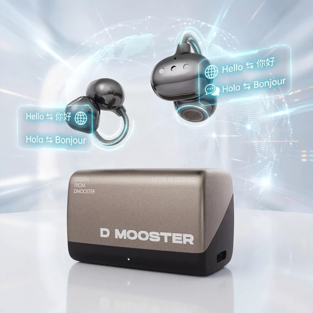Alt view image 2 of 5 - Dmooster D95 Open Ear Clip-On Bluetooth 6.0 Headphones, Sport Earbuds