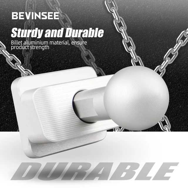 Alt view image 5 of 5 - Bevinsee Lower Dashboard Ball Mount Aluminium
