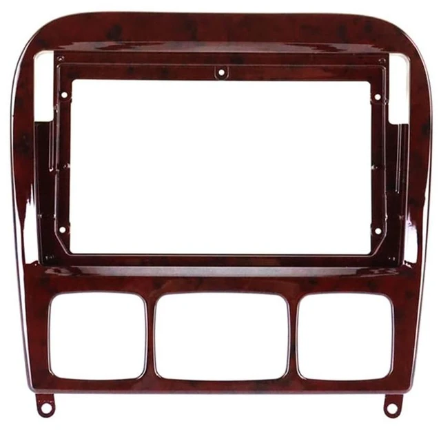 Main image of Fits for Benz S Class W220 S280 S320 S350 S400 S430 S500 SL230 1998-2005 Car Radio Stereo Fascia Frame Double DIN 9 inch Dash Installation Mounting Kit