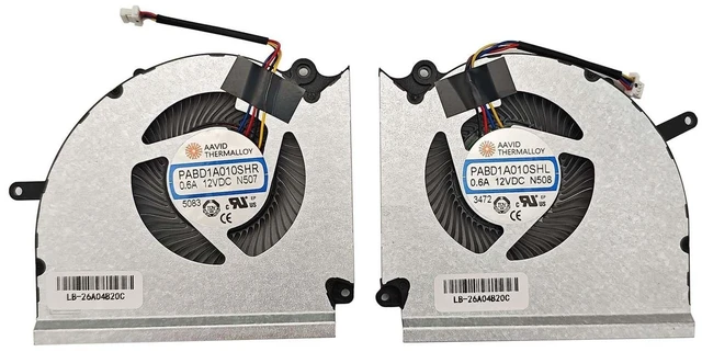 Main image of BestParts New CPU+GPU Cooling Fan Replacement for MSI Vector GP78 HX 13VF, 13VG, 13VH, 13VI, MS-17S1, P/N: PABD1A010SHR N507, PABD1A010SHL N508