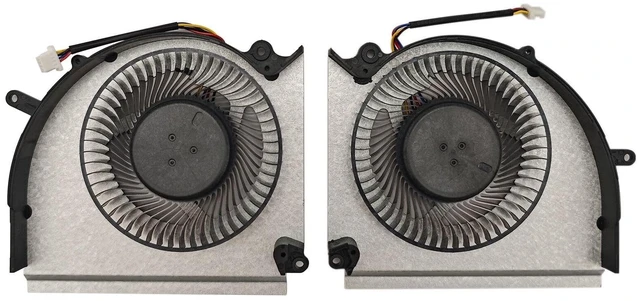 Alt view image 2 of 4 - BestParts New CPU+GPU Cooling Fan Replacement for MSI Vector GP78 HX 13VF, 13VG, 13VH, 13VI, MS-17S1, P/N: PABD1A010SHR N507, PABD1A010SHL N508