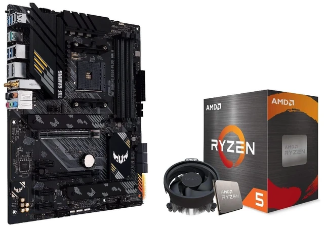 Main image of INLAND Micro Center AMD Ryzen 5 5600X 6-core, 12-Thread Unlocked Desktop Processor with Wraith Stealth Cooler Bundle with ASUS TUF Gaming B550-PLUS WiFi II AMD AM4 ATX Gaming Motherboard