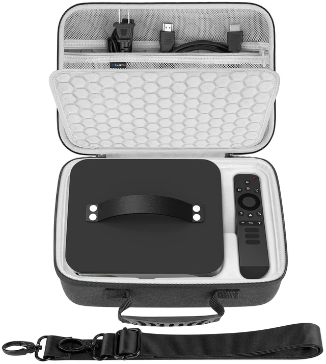 Main image of GEEKRIA Hard Shell Travel Case Compatible with ONOAYO ONO3Pro, Lisowod L61Pro, Outdoor 4K Projector Carrying Bag (Dark Grey)