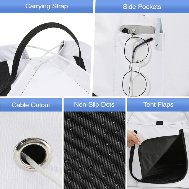Alt view image 4 of 5 - MoKo Laptop Sun Shade and Privacy Shield Tent for 13-16 Inch Laptops