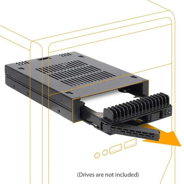 Alt view image 2 of 5 - ICY DOCK 1 Bay 2.5 SAS/SATA HDD/SSD Tool-Less Enclosure for External 3.5" Bay ^^ ExpressCage MB741SP-B