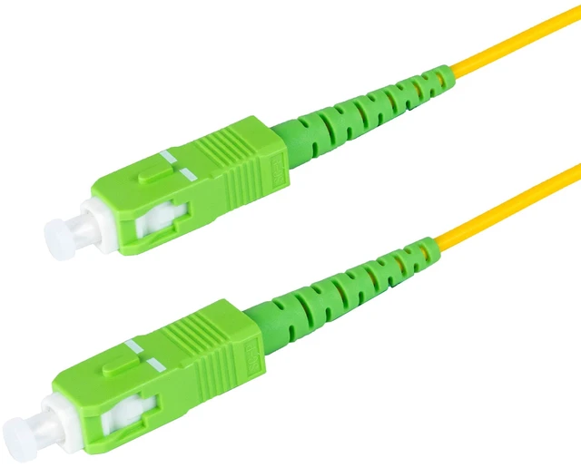 Alt view image 2 of 3 - SpeedyFiberTX 5-Pack 1 Meter SC/APC to SC/APC Slim Simplex Riser OFNR Fiber Patch Cable, Corning SMF-28 Singlemode 9/125um Ultra Fiber, OS1/OS2 Compatible