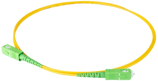 Alt view image 3 of 3 - SpeedyFiberTX 5-Pack 1 Meter SC/APC to SC/APC Slim Simplex Riser OFNR Fiber Patch Cable, Corning SMF-28 Singlemode 9/125um Ultra Fiber, OS1/OS2 Compatible