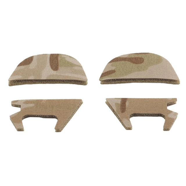 Alt view image 5 of 5 - Next Gen Hook & Loop Panels + Fuzz Cover Set Compatible with Ops-Core AMP Headsets (Multicam Arid)
