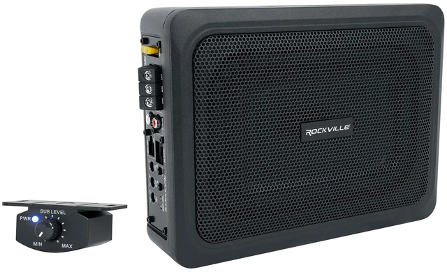 Main image of Rockville RW68CA 6x8 Slim Under-Seat Active Powered Truck/Car Subwoofer
