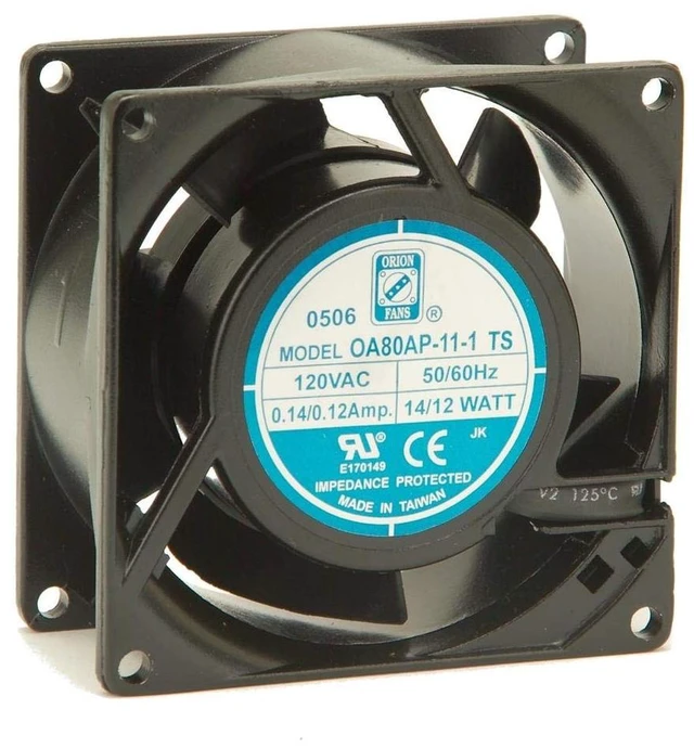 Main image of Orion Fans OA80AP-11-1TS Fan 120VAC 50/60Hz 14/12W .14/.12A