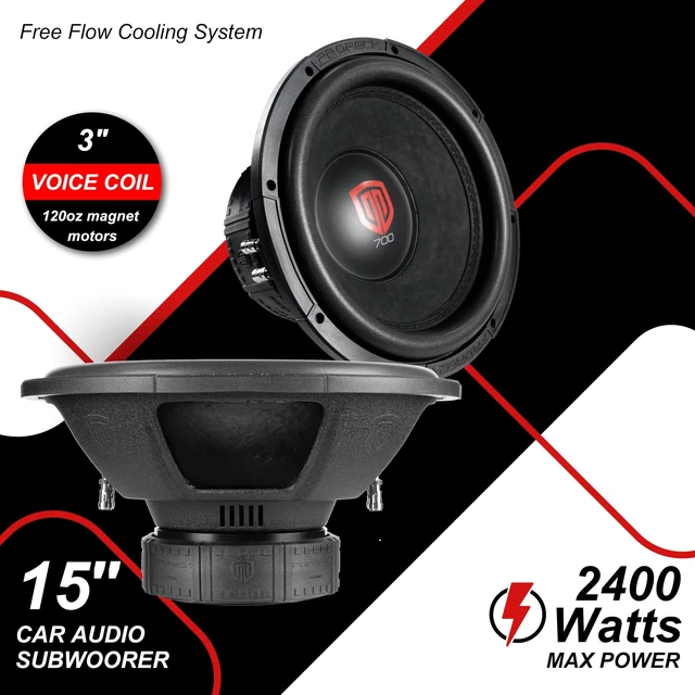 Alt view image 2 of 5 - PRORECK Car Subwoofer 7series 12inch 1800W Max,800W RMS, Dual Voice Coil, Subwoofer for Car Audio Systems(1 Pair) (12Dual 2Ohm x 2)