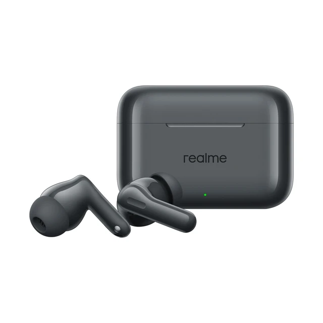 Alt view image 2 of 5 - realme Buds T200 TWS Buds, Hi-Res Audio, LDAC, IP55 Water Resistant, 12.4mm Dynamic Bass Driver, 32dB ANC, 50h Playback - (Gray)