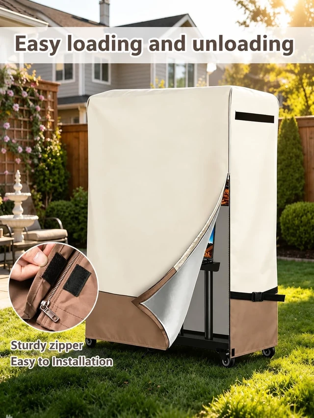 Alt view image 5 of 5 - Weatherproof 45-50Inch Outdoor TV Stand Cover for Rolling/Mobile Stand