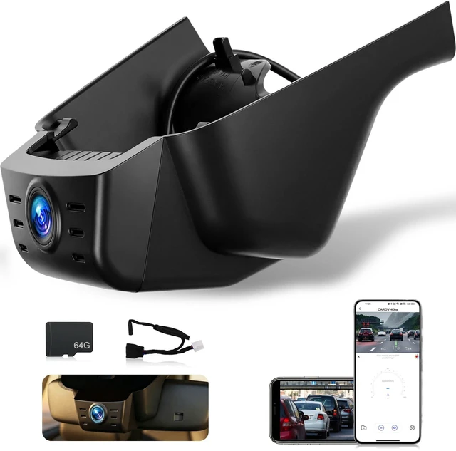 Main image of 4K Dash Cam for Honda CR-V 2023-2026 LX/EX/EX-L, Sport/Sport-L/Touring/TrailSport, OEM Hidden Dash Camera with WiFi APP, Night Vision, G-Sensor, Loop Recording, 64GB Card