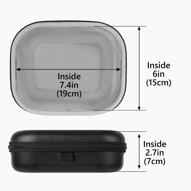 Alt view image 4 of 5 - Geekria PRO Rugged Headphones Case Compatible with Sony WH-1000XM4, Skullcandy Crusher ANC 2, Edifier W830BT and More, Hard Shell, Durable, Multi-Layer Protection Travel Carrying Bag (Black)