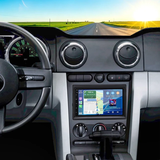 Alt view image 3 of 5 - 8" Android Car Stereo Radio for Ford Mustang 2005-2009 Touch Carplay Screen