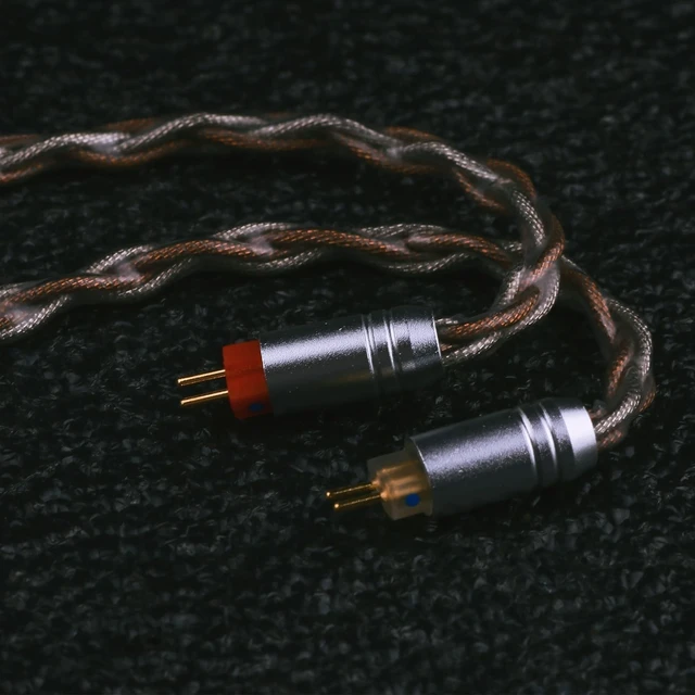 Alt view image 3 of 5 - Linsoul TRIPOWIN C8 8-Core Silver Copper Foil Braided Earphone Upgrade Cable, in Ear Monitor Cable, Tinsel Silver Copper Wire, with 3.5mm Audio Jack for Musicial Audiophile(Without Mic, 2pin 0.78mm)
