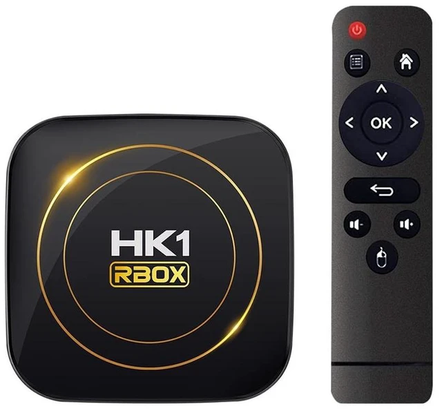 Main image of HK1 Android TV Box 2026, Android 12.0 TV Box with 8K Decoding 4GB RAM 32GB ROM Allwinner H618 Quad-Core, 2.4GHz/5.0GHz WiFi6 Bluetooth 4.0+, Support H.265/USB 2.0/8K Ultra HD