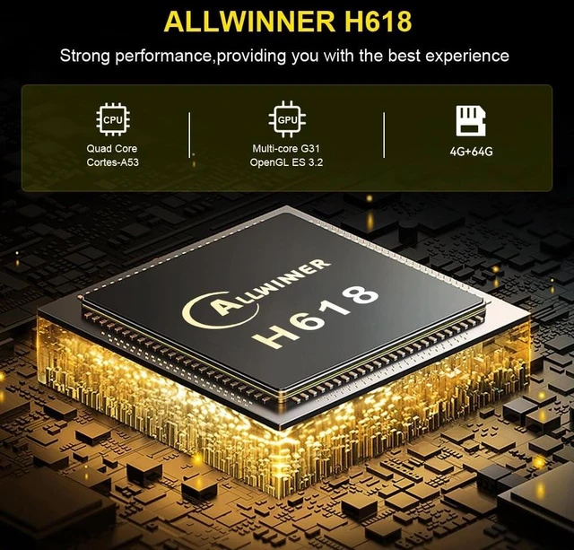 Alt view image 2 of 5 - HK1 Android TV Box 2026, Android 12.0 TV Box with 8K Decoding 4GB RAM 32GB ROM Allwinner H618 Quad-Core, 2.4GHz/5.0GHz WiFi6 Bluetooth 4.0+, Support H.265/USB 2.0/8K Ultra HD