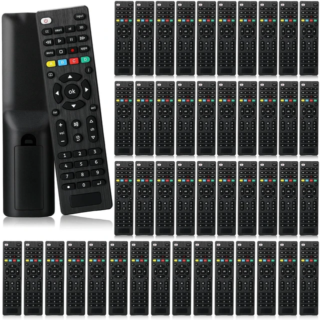Main image of Saysurey 100 Pack Universal TV Remote Replacement Compatible with All Smart TV LED LCD HDTV 3D Series for Motel Hotel Nursing Home (Regular)