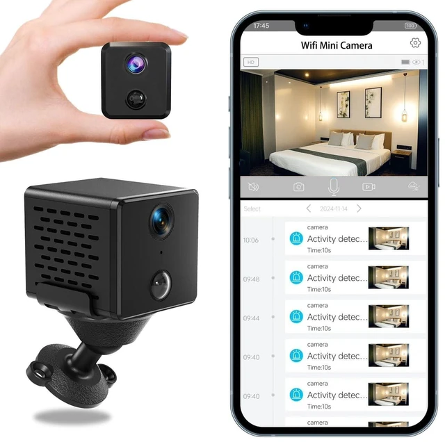 Main image of FEICAMYZX Wireless Mini Security Camera FKJ-WiFi, Remoted App Viewing, Long time Standby Battery Camera for Home, 2K Live View, Portable,Indoor with Auto Night Vision & Real-time Motion Alerts