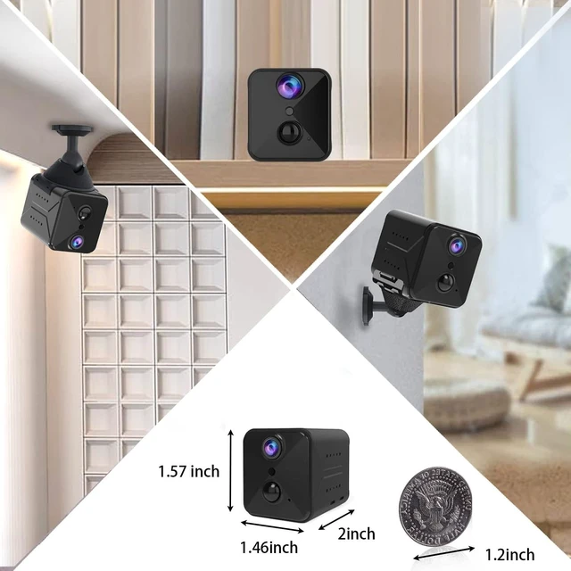 Alt view image 2 of 5 - FEICAMYZX Wireless Mini Security Camera FKJ-WiFi, Remoted App Viewing, Long time Standby Battery Camera for Home, 2K Live View, Portable,Indoor with Auto Night Vision & Real-time Motion Alerts