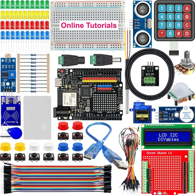 Main image of DIYables STEM V4B IoT Starter Kit Compatible with Arduino UNO R4 WiFi
