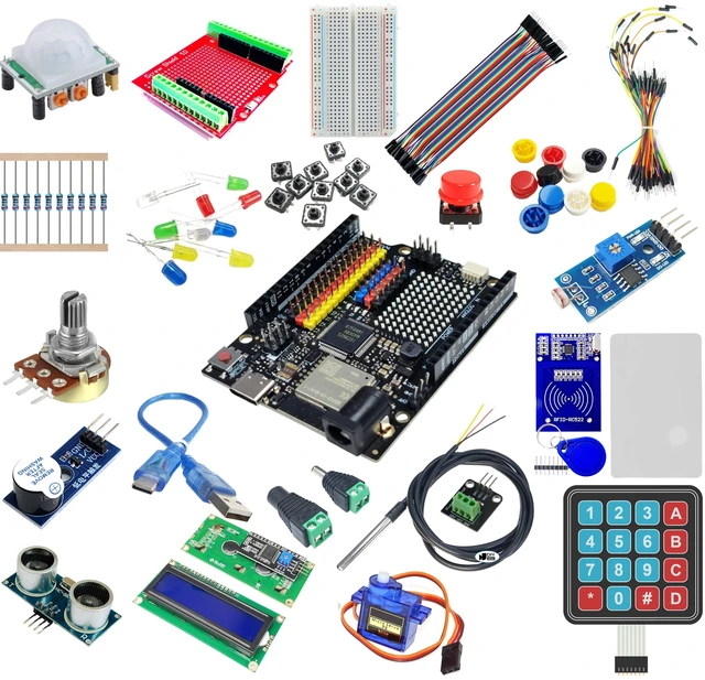 Alt view image 4 of 5 - DIYables STEM V4B IoT Starter Kit Compatible with Arduino UNO R4 WiFi