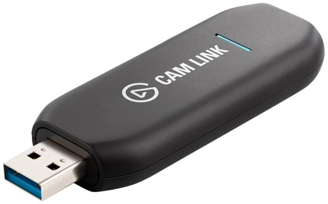 Main image of Elgato Cam Link 4K Capture Card for DSLR, Camcorder, Action Cam, USB-A Connector, USB 3.0 Hardware Interface, Black, Windows 10/11 and macOS