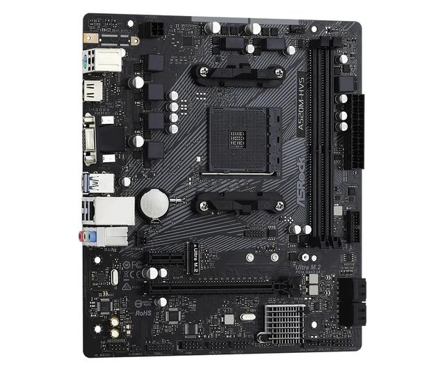 Alt view image 4 of 5 - ASRock AMD A520 Socket AM4 Micro ATX DDR4-SDRAM Motherboard
