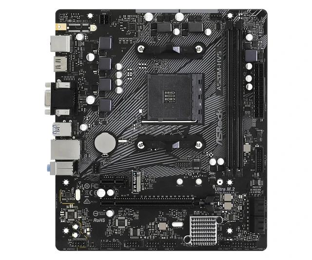 Alt view image 2 of 5 - ASRock AMD A520 Socket AM4 Micro ATX DDR4-SDRAM Motherboard