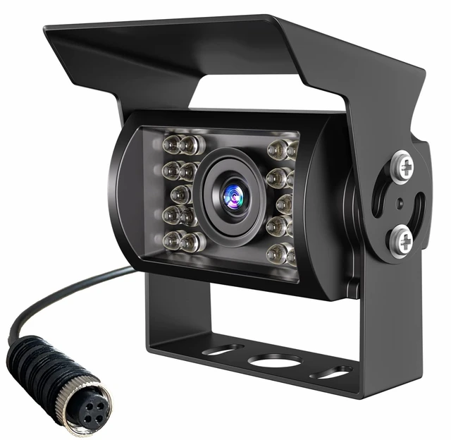 Main image of AHD 1080P HD Backup Camera, IP69 Waterproof IR Night Vision Wide View Angle Reversing Rear View Camera with GX12 M12 4 Pin Connector for Monitor, for RV Truck Trailer Pickup Camper Bus Van Tractor