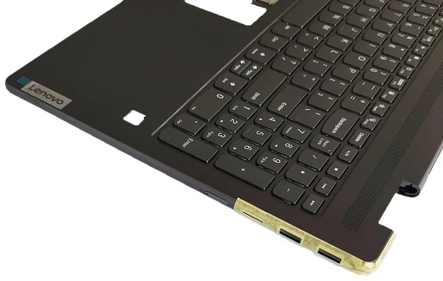 Alt view image 4 of 5 - New Replacement for Lenovo Yoga 7 16ARP8 16IRL8 Laptop Palmrest Upper Case Backlit Keyboard Fingerprint Reader Hole Assembly Part 5CB1L50401 5CB1L31865 5CB1J01825 Storm Grey