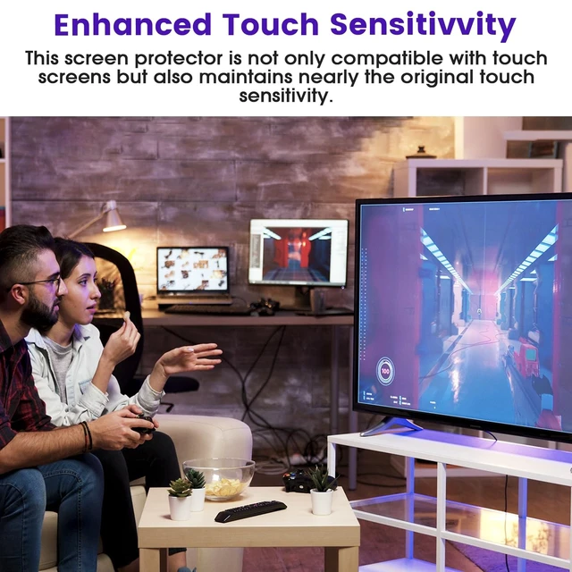 Alt view image 4 of 5 - F FORITO 32" 16:9 Anti Blue Light Anti Glare Matte TV Screen Protector