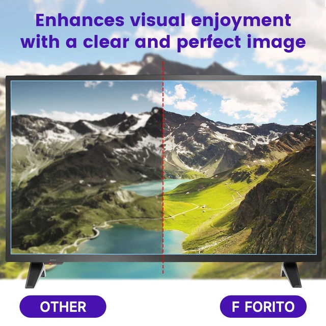 Alt view image 5 of 5 - F FORITO 32" 16:9 Anti Blue Light Anti Glare Matte TV Screen Protector