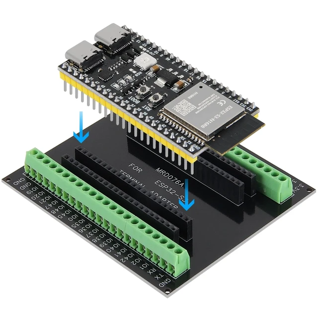 Alt view image 2 of 5 - 3Set ESP32-S3 N16R8 Kit with 16MB Flash 8MB PSRAM ESP32 S3 Expansion Boards Terminals Compatible with Arduino IDE MicroPython