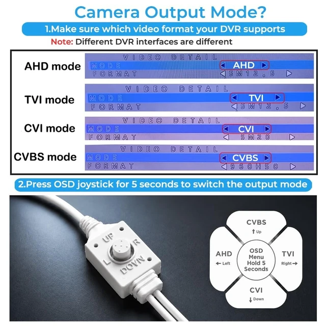 Alt view image 3 of 5 - 5MP TVI/CVI/AHD/CVBS Hybrid 4-in-1 CCTV Security Analog Bullet Camera