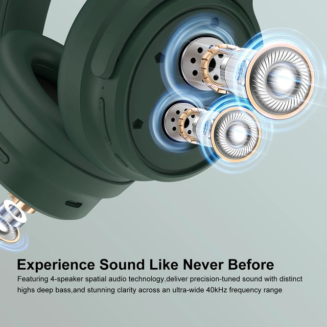 Alt view image 3 of 5 - Srhythm NiceComfort 35(2nd Gen)Noise Cancelling Headphones 4-Speakers 40kHz