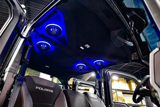 Alt view image 2 of 3 - UTV Stereo 6.5" Front Overhead Speaker Adapters for Polaris Ranger 1500