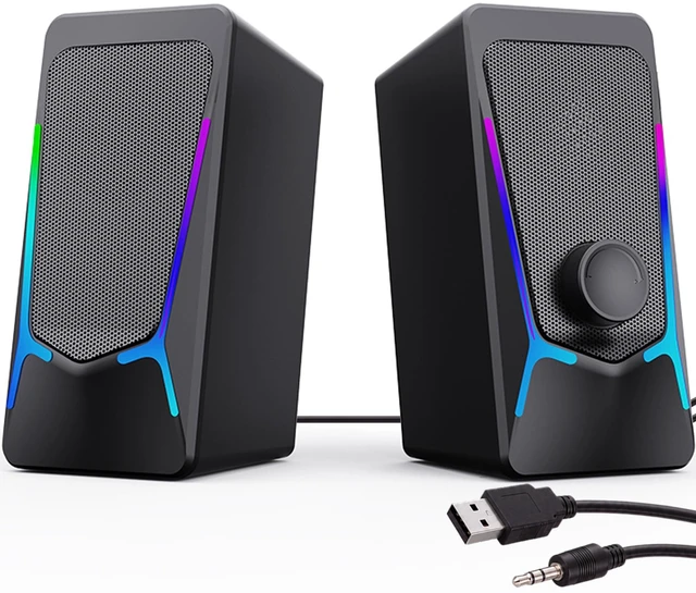Main image of ROSON Computer Speakers for Desktop PC, Gaming Speaker with Volume Control