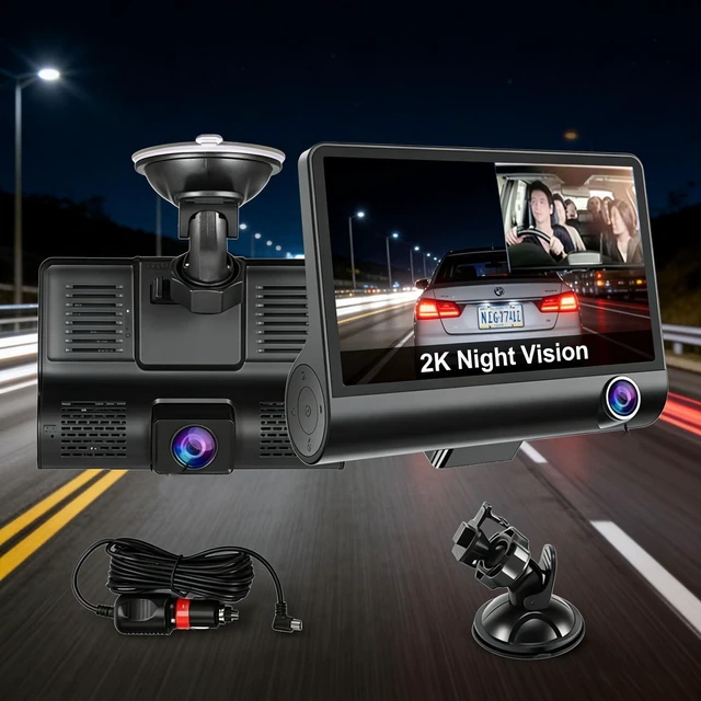 Main image of Dash Camera for Cars, Car Camera, Dual Dashcams for Cars with Night Vision, 32GB Card, Loop Recording.