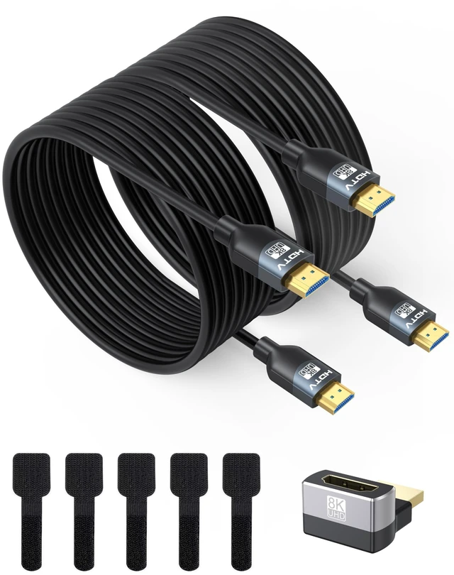 Main image of HDMI 2.1 Cable 13FT 2-Pack, 48Gbps Ultra High Speed for Home Theater