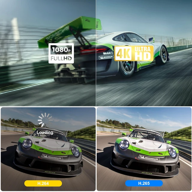 Alt view image 3 of 5 - Android 12 TV Box with HDMI AV LAN SPDIF USB Ports, 4GB RAM 32GB ROM, WiFi 6 Bluetooth 5.0, Smart TV Box 4K H.265 Streaming Media Player with TF Card Expansion