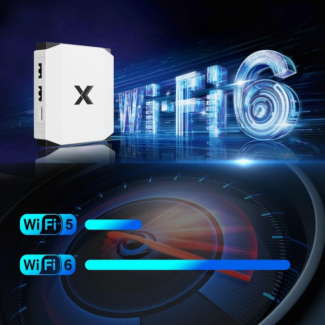 Alt view image 4 of 5 - Android 12 TV Box with HDMI AV LAN SPDIF USB Ports, 4GB RAM 32GB ROM, WiFi 6 Bluetooth 5.0, Smart TV Box 4K H.265 Streaming Media Player with TF Card Expansion
