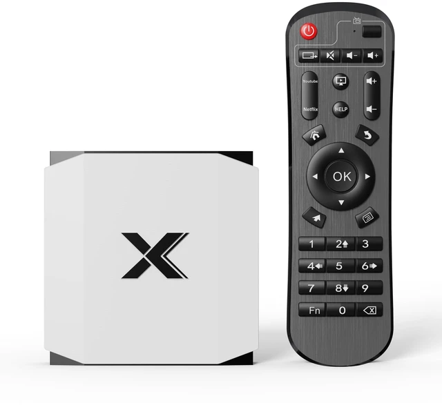Main image of Android 12 TV Box with HDMI AV LAN SPDIF USB Ports, 4GB RAM 32GB ROM, WiFi 6 Bluetooth 5.0, Smart TV Box 4K H.265 Streaming Media Player with TF Card Expansion