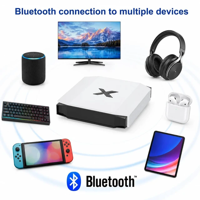 Alt view image 2 of 5 - Android 12 TV Box with HDMI AV LAN SPDIF USB Ports, 4GB RAM 32GB ROM, WiFi 6 Bluetooth 5.0, Smart TV Box 4K H.265 Streaming Media Player with TF Card Expansion