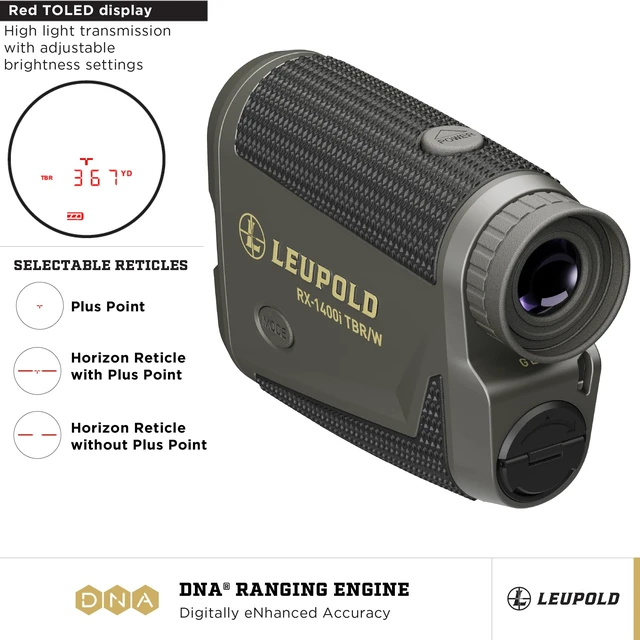Alt view image 4 of 5 - Leupold RX-1400I TBR/W Gen 2 w/Flightpath Rangefinder, Black/Gray