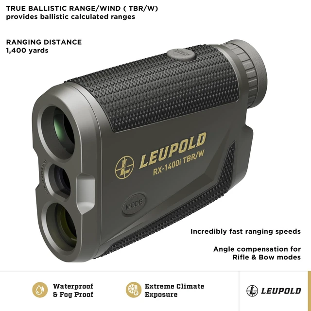 Alt view image 2 of 5 - Leupold RX-1400I TBR/W Gen 2 w/Flightpath Rangefinder, Black/Gray