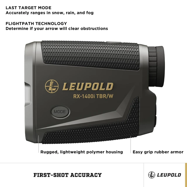 Alt view image 5 of 5 - Leupold RX-1400I TBR/W Gen 2 w/Flightpath Rangefinder, Black/Gray
