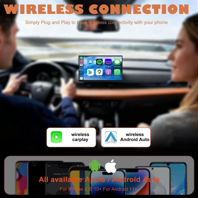 Alt view image 4 of 5 - DESONG Wireless CarPlay Adapter Compatible with Apple CarPlay 2026 Upgraded Mini Design,USB/USB-C Plug and Play,Stable Low-Latency Connection for iPhone & Android